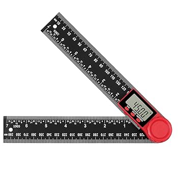 easy　angle 　イージーアングル　デジタル角度測定器 Amazon | AUTOUTLET デジタル角度計 200mm 角度ルーラー 分度器